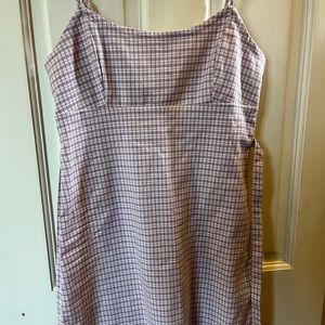 Brandy Melville Purple Plaid Dress